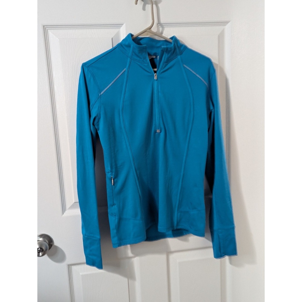 Athleta Plush Tech Half Zip 3.0 Jacket Flash Blue Women's XS